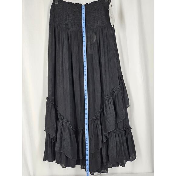 BOHO ME COLLECTION BLACK & KIRT WOMEN'S HALTER DRESS SKIRT # 75947 SIZE SMALL - Picture 7 of 8